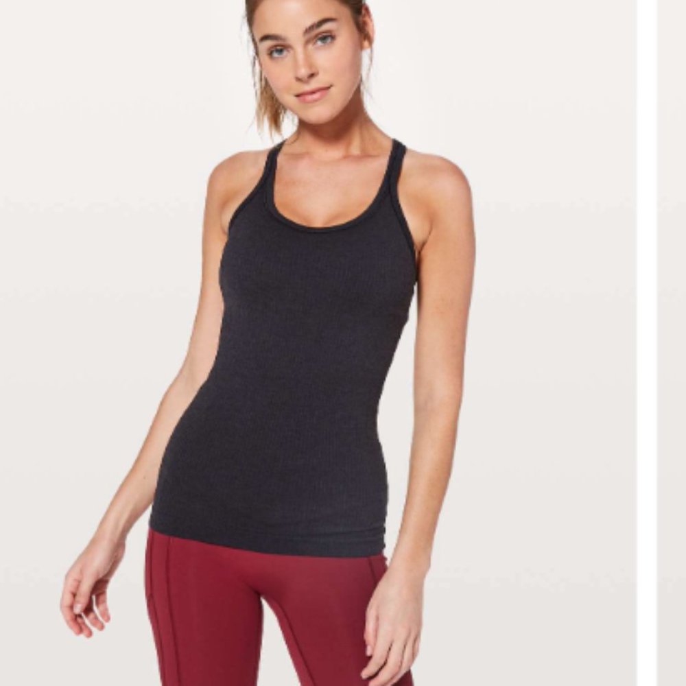 Lululemon Ebb To Street Tank Sz 4 Black